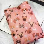 Funda perritos fondo rosado