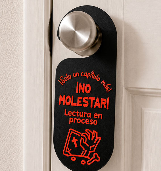 Letrero no molestar edición Terror