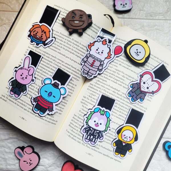 Marcapáginas magnéticos Bt21 - Edición Halloween
